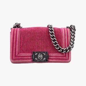 Chanel Boy Chanel Purple Velor A67416 17334509